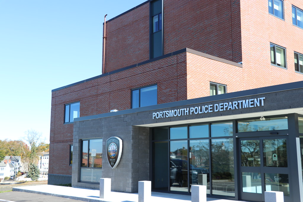 Exterior view of Portsmouth NH police department